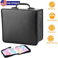 CD Case 400 Capacity DVD Case Wallets Protective Organizer Holder Booklet Album