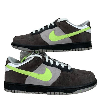 Vintage Nike Dunk Low 6.0 Midnight Fog Volt Metallic 2008 Sneakers Size 8