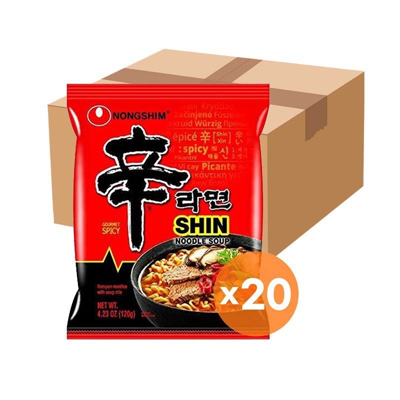 20x120g NONGSHIM - Instant Nudelsuppe Shin Ramyun Shin Ramen