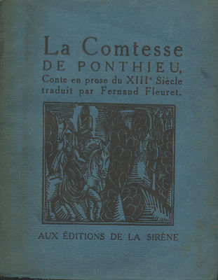 Fernand FLEURET:La Comtesse de Ponthieu.Bois de Raoul DUFY