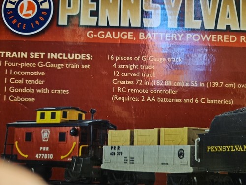Lionel Pennsylvania Flyer Freight G-Gauge Train Set Battery Powered 7-11140 - Picture 3 of 5