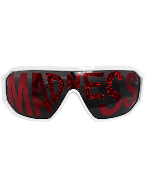 Macho Wrestler White Madness Shield Sunglasses Macho Man Randy Savage  Costume