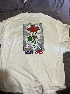 New grateful dead & Company Lot t shirt ROSE SKULL 2023 Wolf Brothers Bob Weir