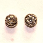 GIA certified .62ct SI1 G New 14k white gold round diamond earrings 1.2g natural — photo 7