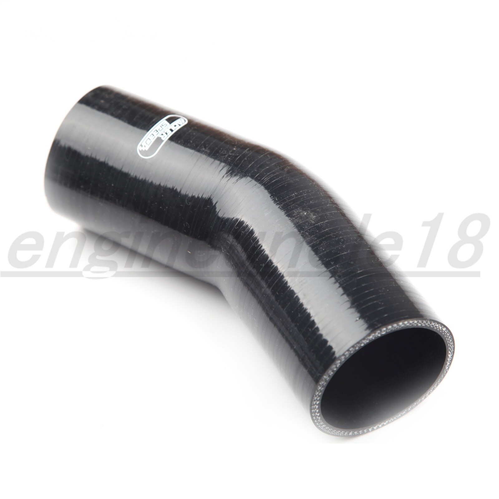 4Ply 1" 2" 3" 4" ID Silicone Hose 30/60/90 Degree Elbow Coupler Pipe Black USA.