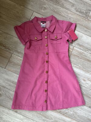 white christmas dresses Pink Denim Tiered Button Down Maternity Dress – PinkBlush