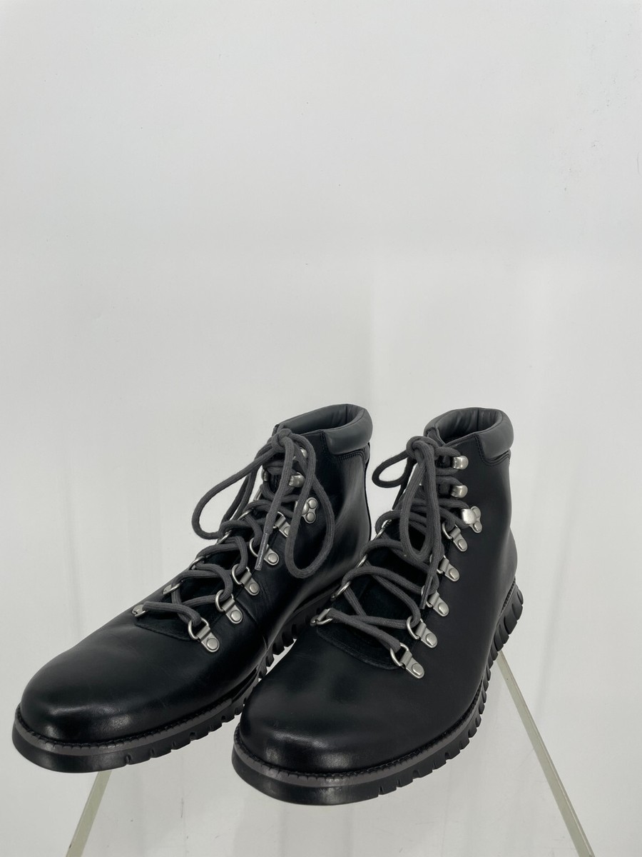 Cole Haan Mens Zerogrand Hiker Boots 9.5M Black Leather  display picture 2