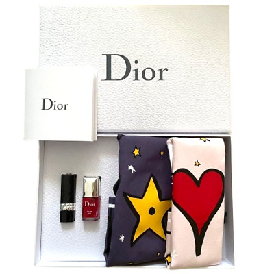 Christian Dior Novelty Mini nail mini lip 2 pouch set Travel Cosmetic Set