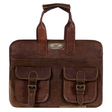 Femme Cuir Vintage Ordinateur Portable Extensible Messager Handmade Sac Malette