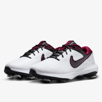 Nike Victory Pro 3 Wide Fit Golf Shoes 'White/Bred' (DX9028-104