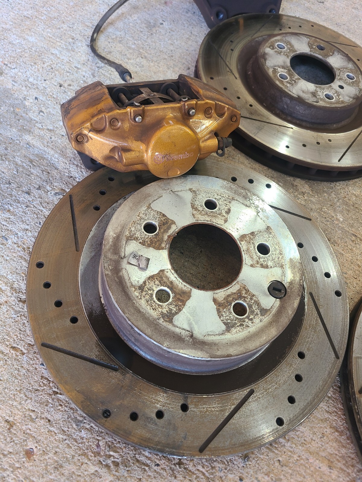 20032007 Infiniti G35 Coupe Brembo Brake Caliper Set Drilled Slotted