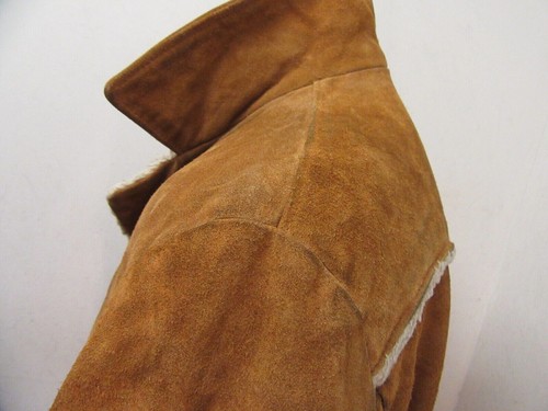 VINTAGE CHARRO SCHOTT LEATHER SUEDE WESTERN RANCHER JACKET SIZE 44 - Picture 5 of 22