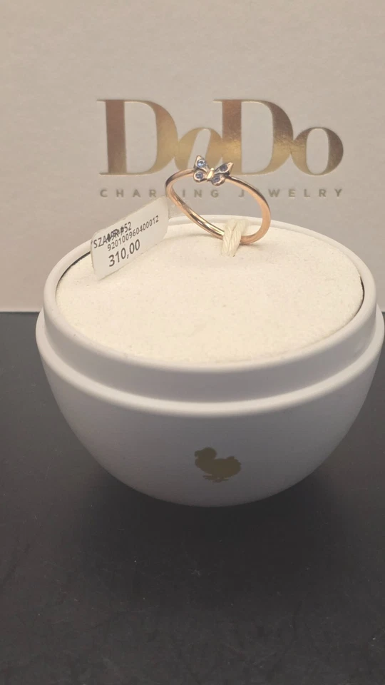 Dodo Pomellato Ring in 375 er Gold BO9R Butterfly Farbsteine Neu OVP 310€-40% - Bild 4 von 4