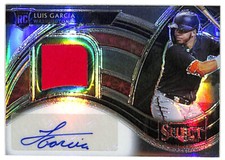2021 Panini Select Luis Garcia 101/199 auto jersey patch rookie card Nationals