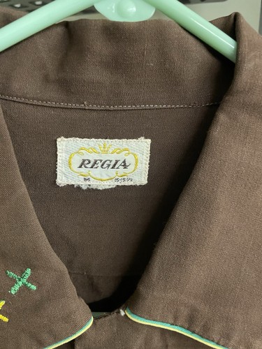 1950s Vintage Clothing Find! 😍 REGIA WESTERN ROCKABILLY LOOP COLLAR Rayon Shirt - Picture 4 of 8