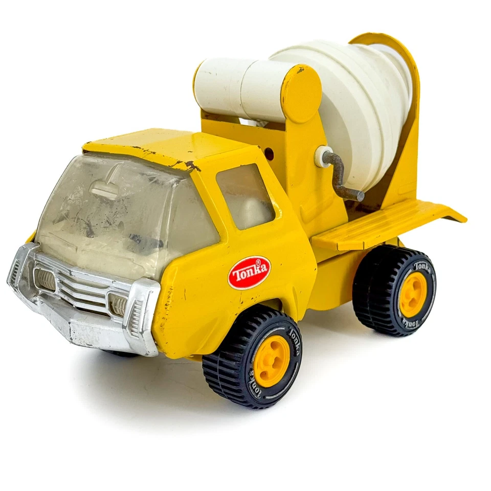 Vtg Original Tonka Truck Cement Mixer Pressed Steel Man Cave Desk Toy WOW! - Image 2 of 4