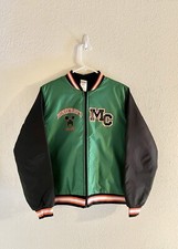 Minecraft Boys Full Zip Bomber Jacket Size XL 18/20 Black/Green