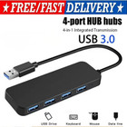 4 Port USB 3.0 Hub Splitter Multi Adapter 5Gbps High Speed PC Desktop Laptop Lot