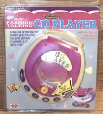 Vintage 2000 Fashion Talking CD Players 4 CD Over 100 Songs NIB Read note