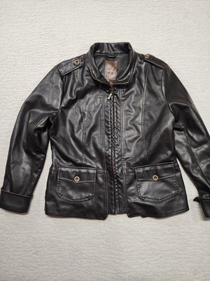 Frida G London Faux Leather Jacket Size XL