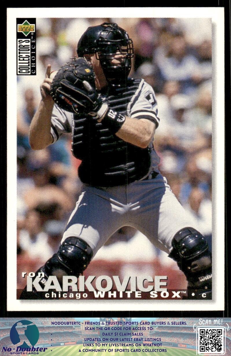 1995 Collector's Choice #502 Ron Karkovice White Sox 9.4B