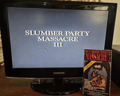 Slumber Party Massacre 3 VHS Horror Slasher Movie