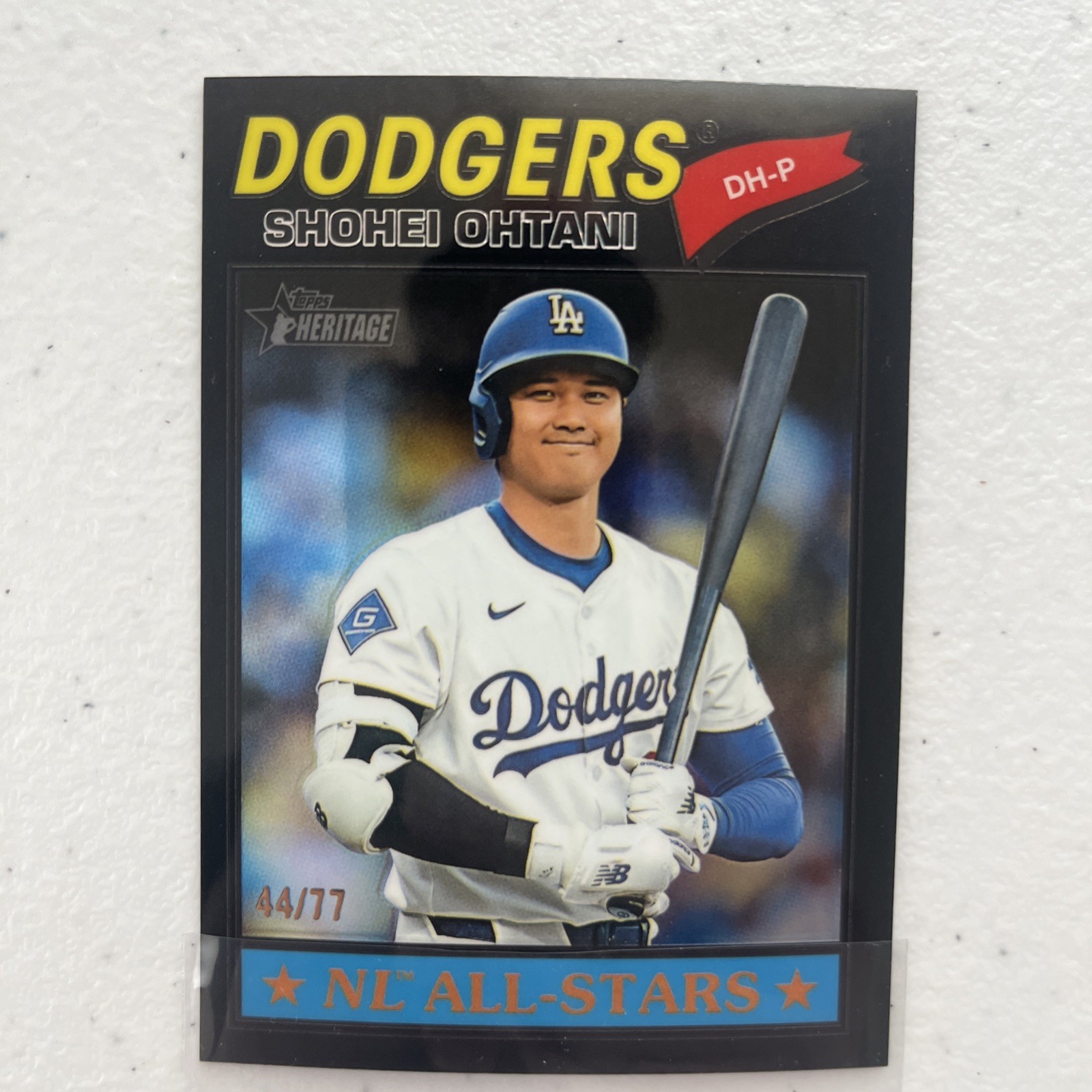 2026 Topps Heritage Chrome Shohei Ohtani #290 Black Refractor #44/77