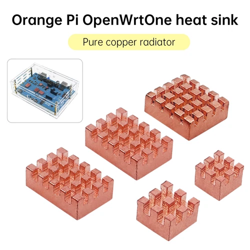 Radiateur Banana Pi OpenWrt One Cuivre pur Heat Sink Adhésif Refroidisseur CPU