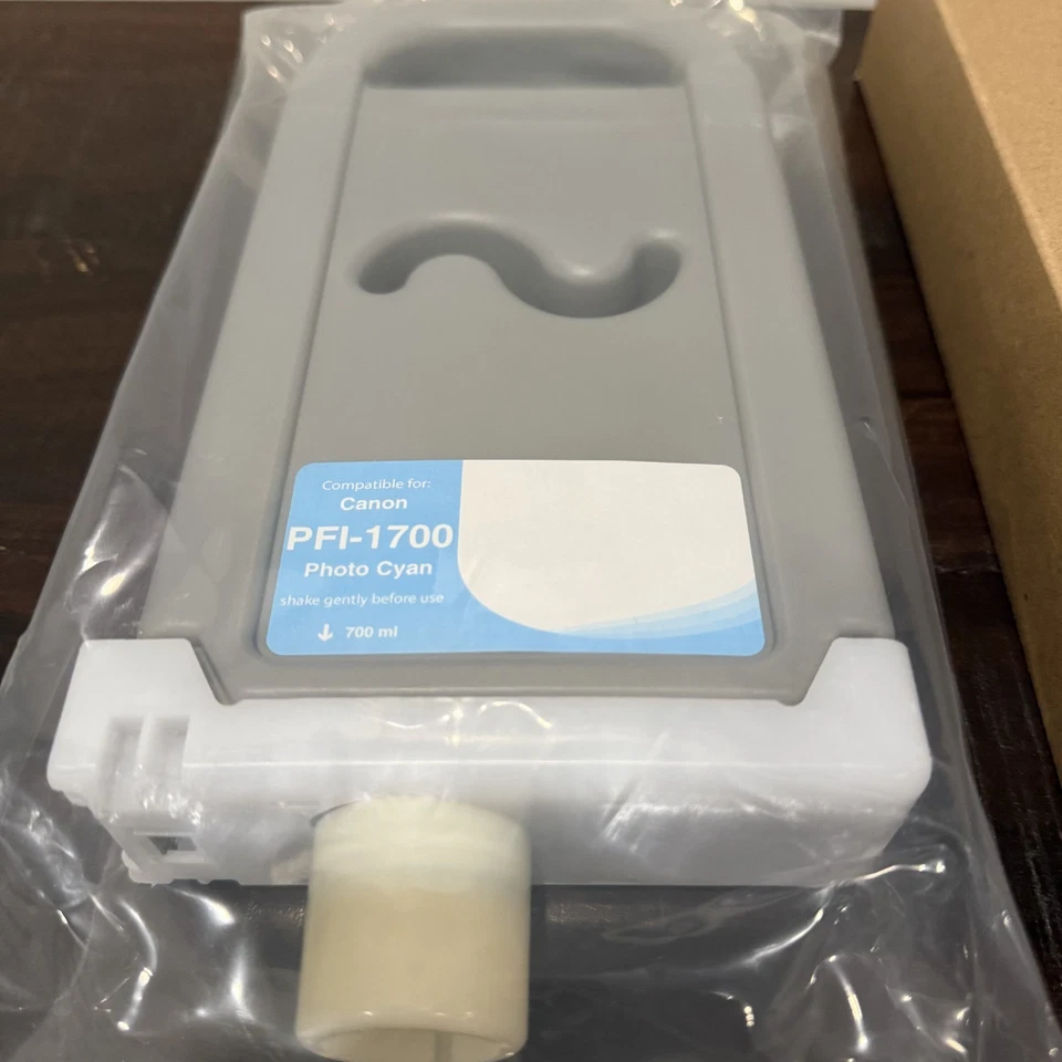 Clover Replacement Ink Cartridge for Canon PFI-1700PC Photo Cyan (0779C001AA) - Image 3 of 4