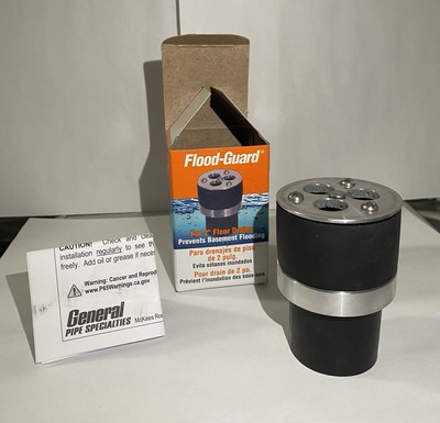 Flood-Guard for 2'' Floor Drain Prevents Basement Flooding by General Wire Spring