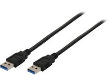 StarTech.com USB3SAA6BK 6 ft. Black Black SuperSpeed USB 3.0 Cable A to A - M/M