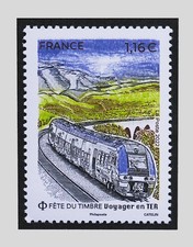 FRANCE 2022 - YT 5562 FÊTE DU TIMBRE VOYAGER EN TER - MNH