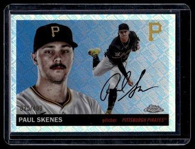 2025 Topps Chrome Platinum Topps Refractor Paul Skenes 025/499 Pittsburgh