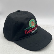 VTG 1996 Budweiser King of Beers Snapback Hat Black Made in USA Anheuser Busch