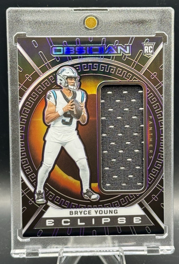 Bryce Young Panini Obsidian Eclipse Materials #ECLBYO Electric Etch Purple