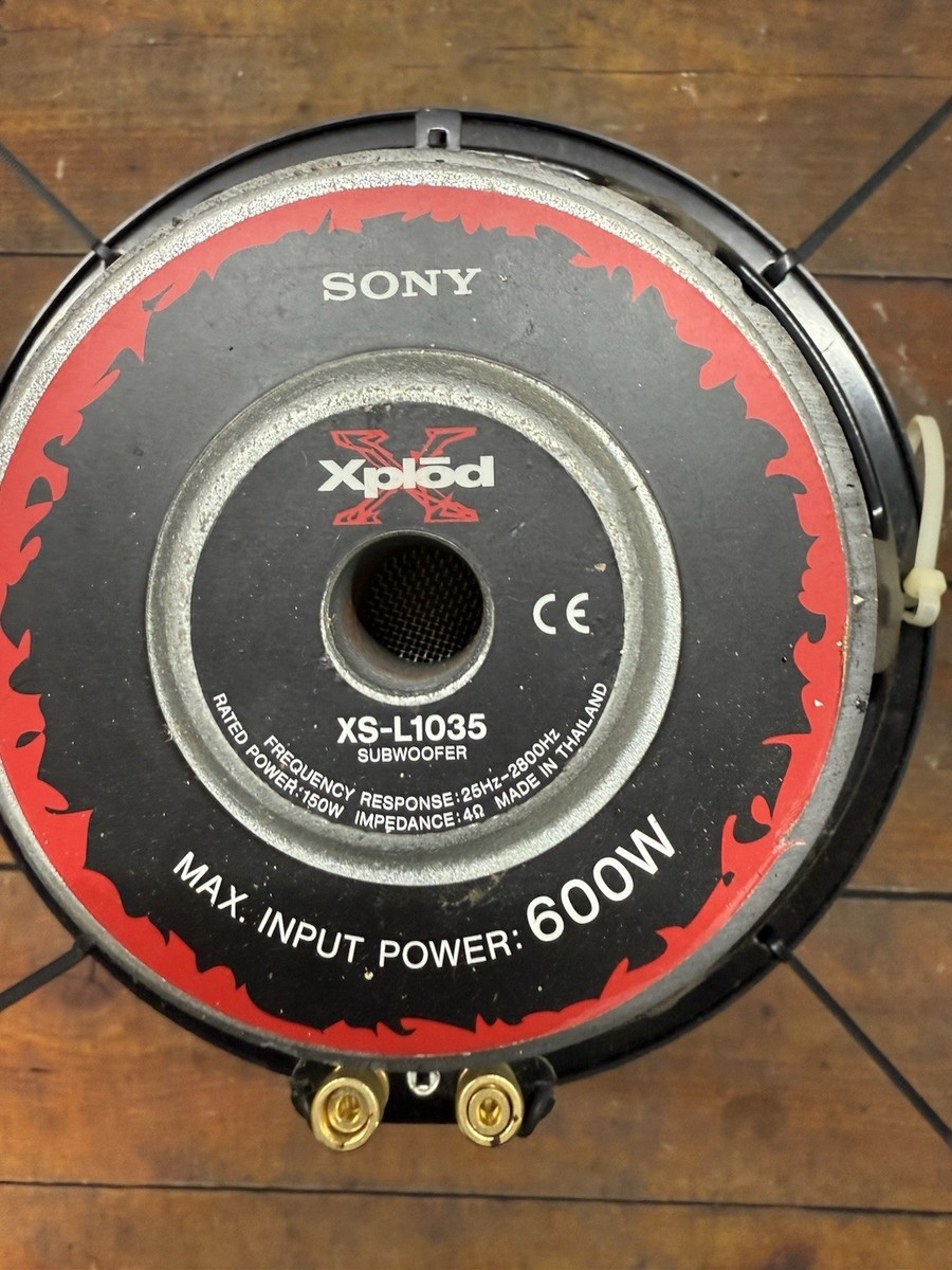 Sony Xplod 10” Car Audio Subwoofer | Red, 700 Watts, 4-ohm [XS