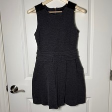 Marc by Marc Jacobs Milly Milano Wool Leather Dress Size S Gray A-Line Mini
