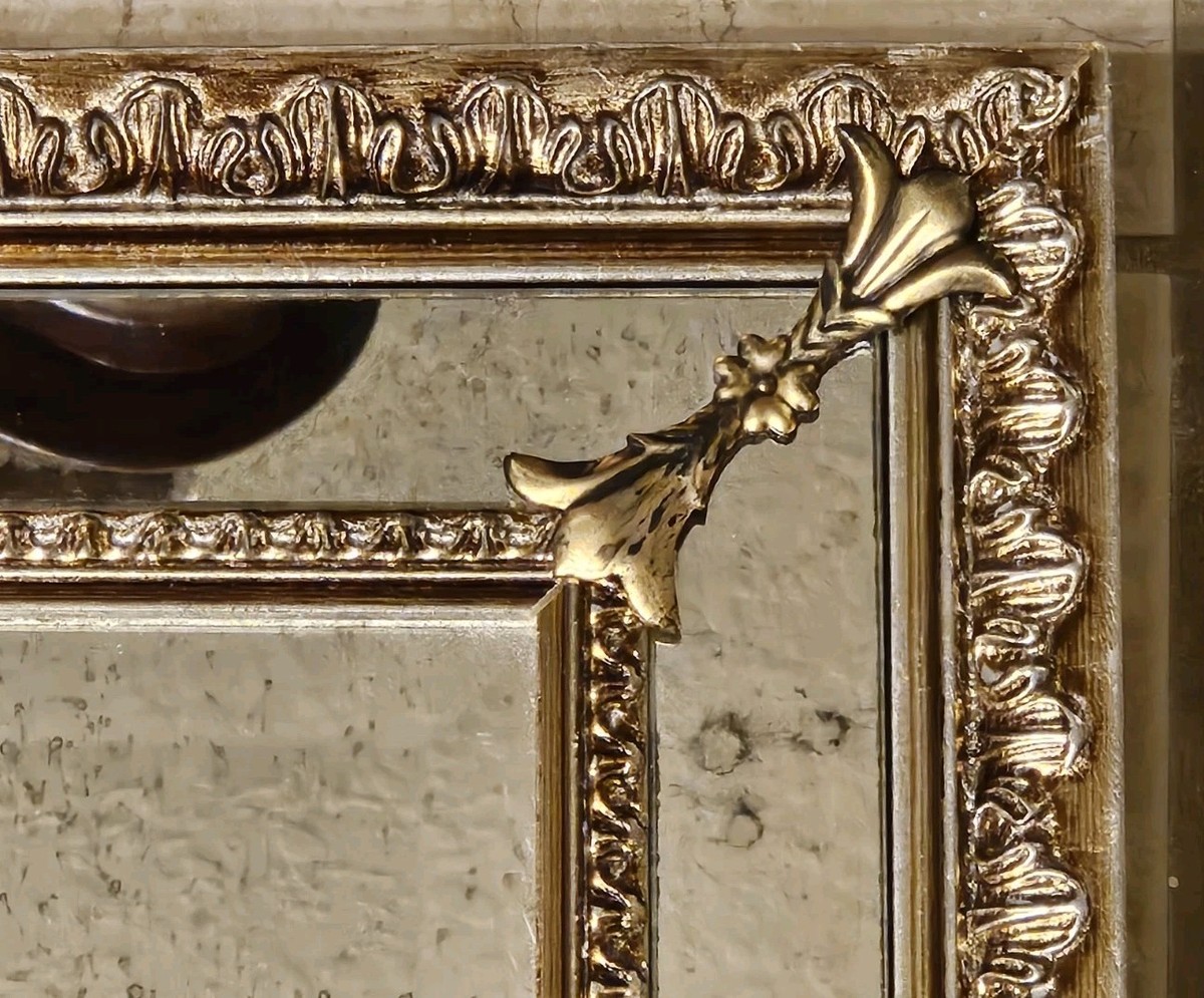 VINTAGE ETHAN ALLEN ITALIAN GOLD SILVER GILTWOOD ROCOCO WALL