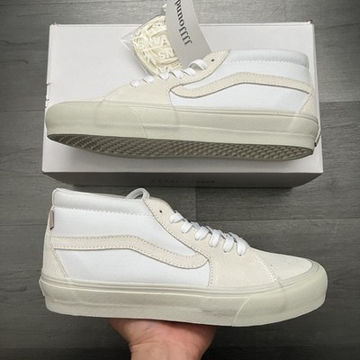 NEW Vans Vault X JJJJound OG Sk8 Mid LX Men s Size 9 White Beige Hospitality