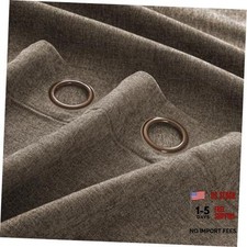 100 Blackout Curtains for Bedroom, Luxury 52"W x 84"L Pack of 2 Brown