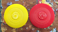 WHAM-O Frisbees Vintage 1966 Original Frisbees 9" RED YELLOW