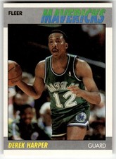 1987-88 Fleer Derek Harper #48 Dallas Mavericks