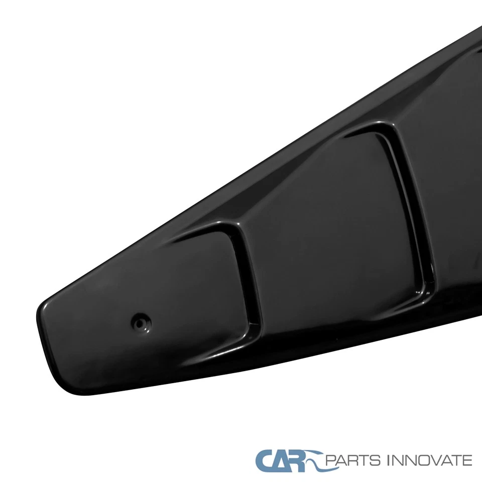 Fits 05-14 Ford Mustang GT Roush Black 1/4 Quarter Window Louvers - Image 3 of 4