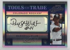 2004 Playoff Absolute Memorabilia Tools of the Trade Preston Wilson Auto 2n9
