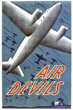 Historic Air Devils 1938 Movie Advertising Postcard