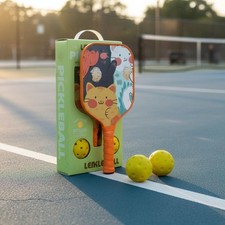 3 Teile Glasfaser-Pickleball-Schl&auml;ger Wabenkern Kinder-Pickleball-Schl&auml;ger