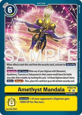 Amethyst Mandala Foil - ST22-10 NM - Digimon TCG