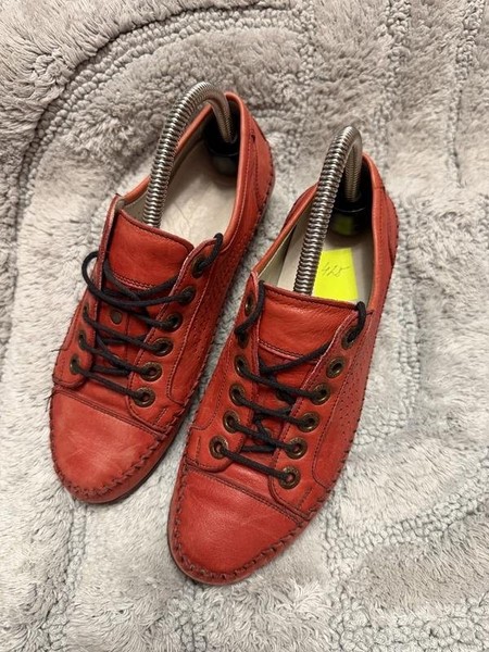 Women Dolce & Gabbana Loafers Red Leather 37 #D0CV