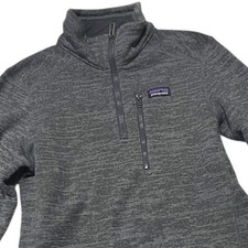 Patagonia Better Sweater 1/4 Zip Kids M 10 Gray Fleece Pullover Jacket