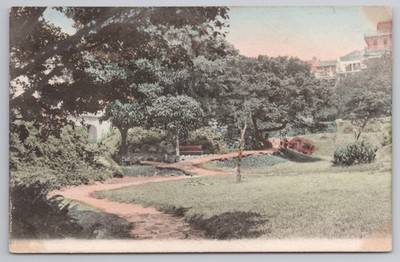 Hong Kong PC Public Gardens Botanic Park Walkway K.M. & Co um 1910 unbenutzt